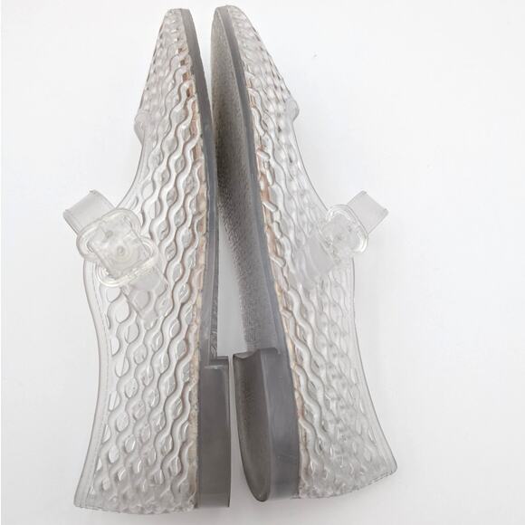 Sam Edelman Michaela Mary Jane Flat Adjustable Women's Clear Size US7 EU38 - Picture 10 of 12